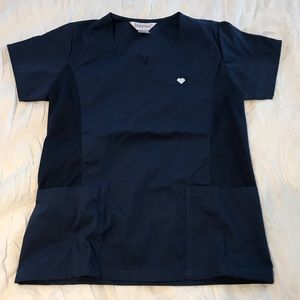 Superior Uniform Group Scrub Top Navy